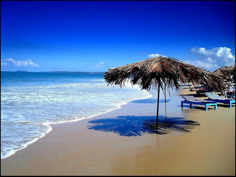Colva Beach Goa TOP 5 TOURIST PLACES IN INDIA